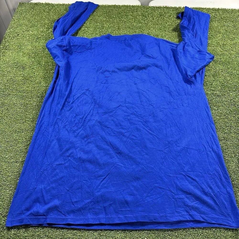 Fanatics Chicago Cubs T-Shirt Men, Blue, Long Sleeve, 2XL NWOT